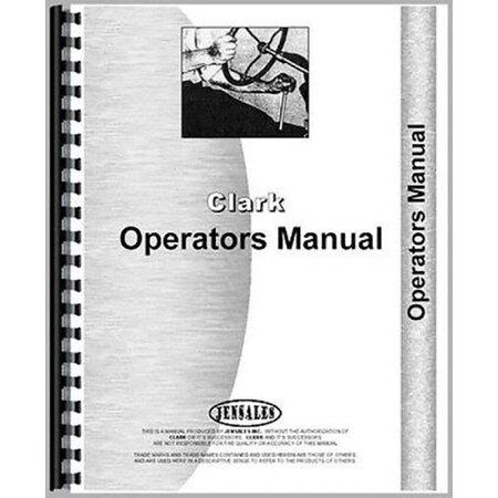 Operator Manual For Clark CLFR40 Forklift (Chassis Only)